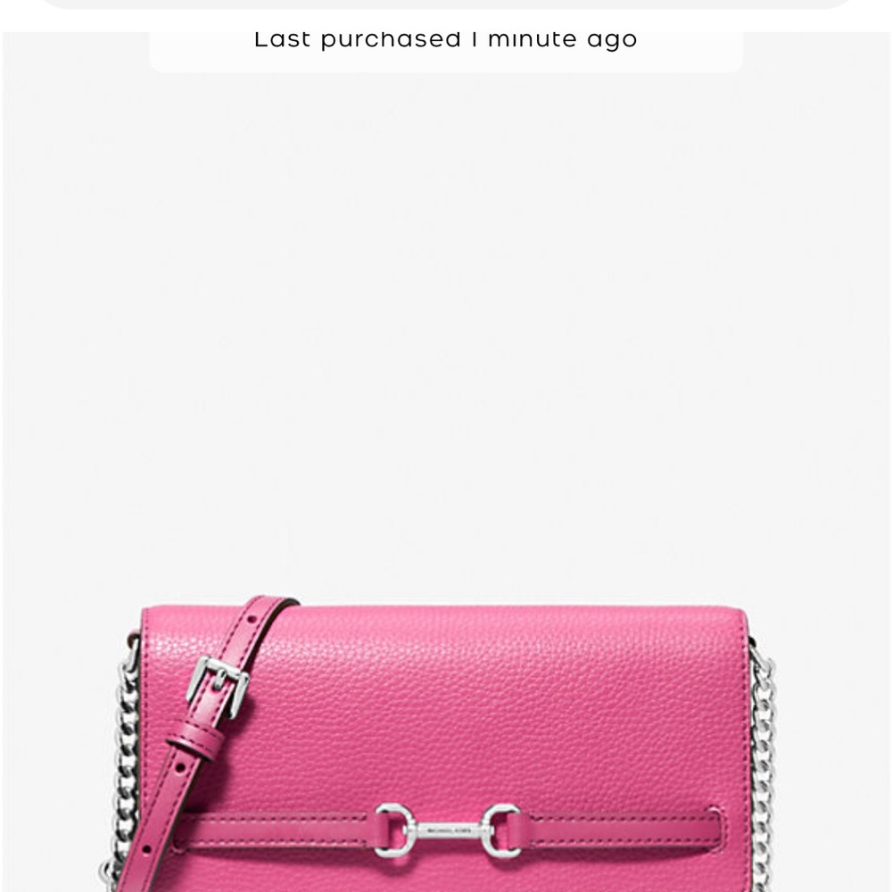 Michael Kors Pink Crossbody Bag with Chain Strap - brand new